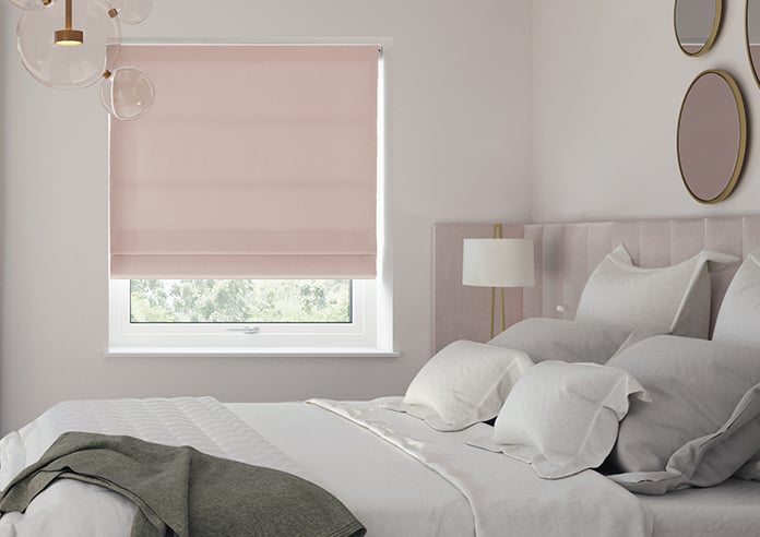 Oslo, Baby Pink - Twist&Fit Roman Blind - Image 3